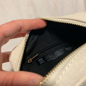 Small White Printed Crossbody